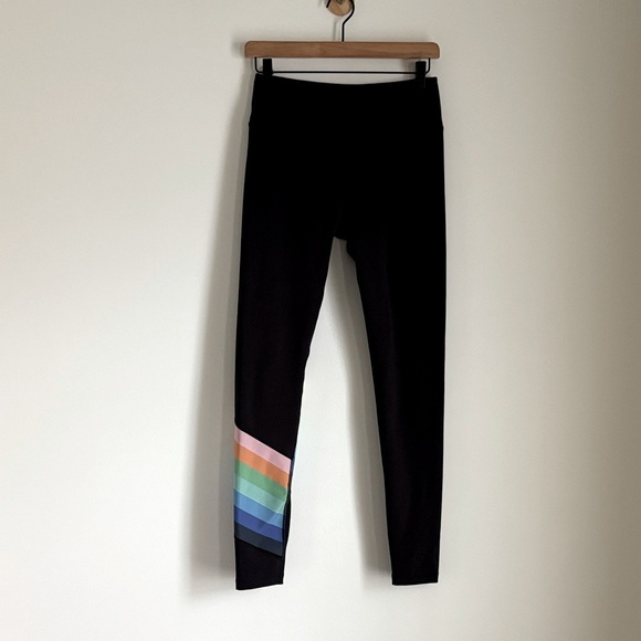 Free People FP Movement Rainbow Runner Legging High Rise in Black Size S - Picture 3 of 13
